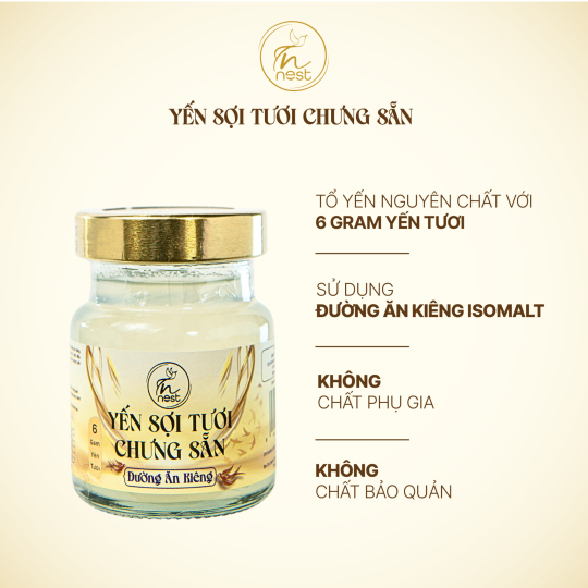 Yến Sợi Tươi Chưng Sẵn Đường Ăn Kiêng