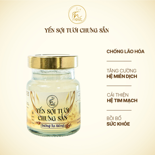 Yến Sợi Tươi Chưng Sẵn Đường Ăn Kiêng