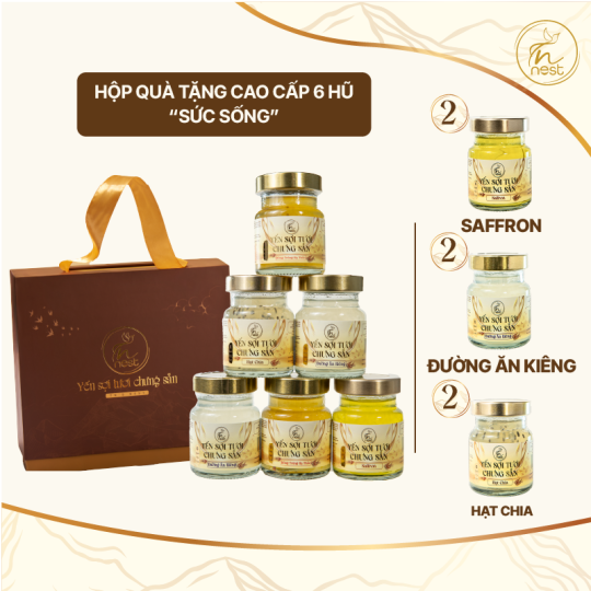 HỘP QUÀ TẶNG 6 HŨ - SỨC SỐNG