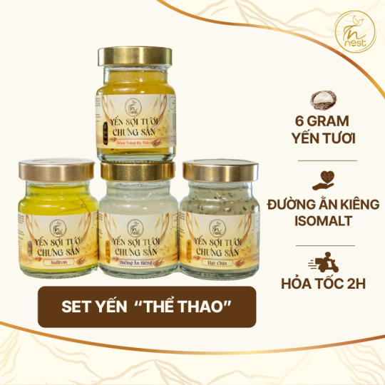 SET YẾN 4 HŨ DÀNH CHO NGƯỜI CHƠI THỂ THAO