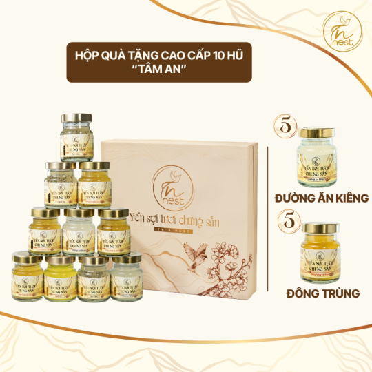 HỘP QUÀ TẶNG 10 HŨ - TÂM AN