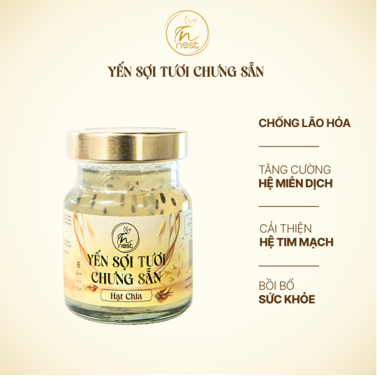 Yến Sợi Tươi Chưng Sẵn Hạt Chia