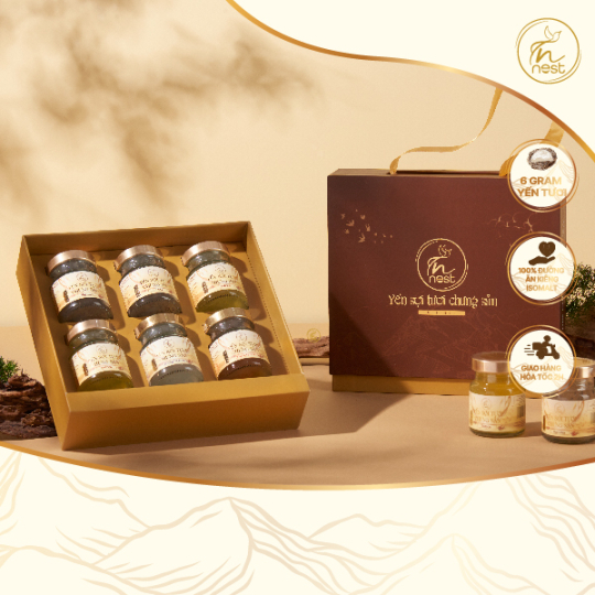HỘP QUÀ TẶNG CAO CẤP 6 HŨ - SỨC KHỎE
